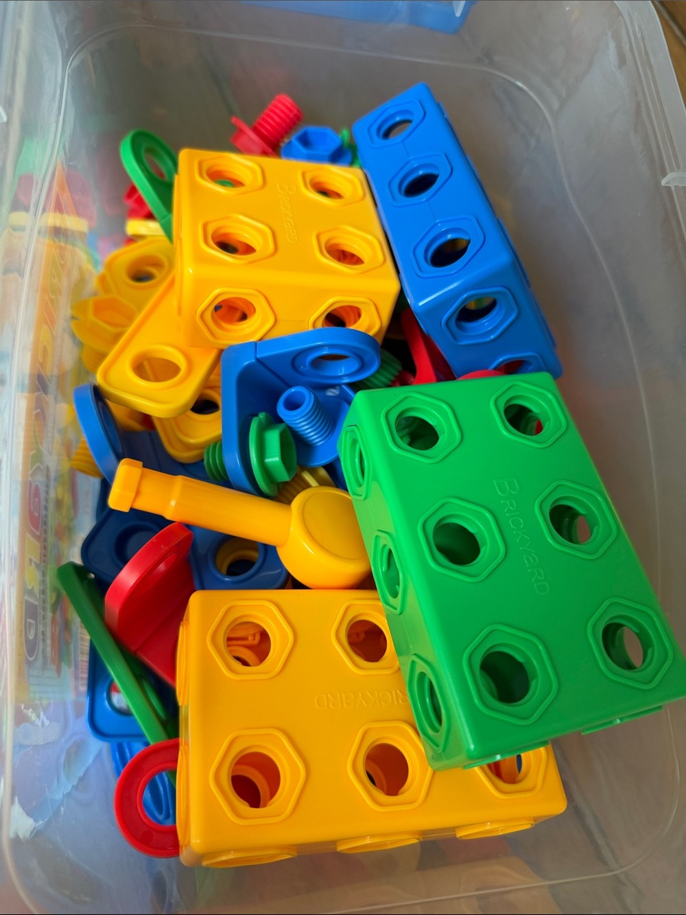 Set of 2 STEM Building Blocks Kids Toy Brickyard Construction Engineering Wheel